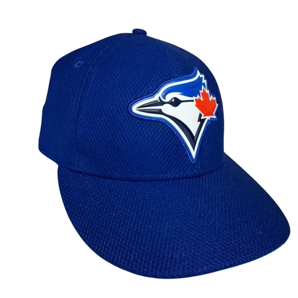 Toronto Blue Jays New Era 59FIFTY Fitted Hat 7 3/8 Blue 3D Rubber Logo MLB